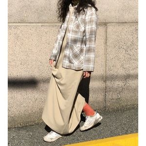 Minimum Plaid Coat with front pockets. NWOT.